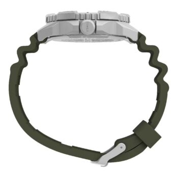 ساعة آوتدور تيميكس للرجال، انالوج،42مم،سوار سيليكون، TW2V40700 - أخضر - متاجر