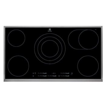 طباخ الكترولكس 90 سم كهربائي مدمج من السيراميك, 5 شعلات, EHF9557XOK - أسود - متاجر