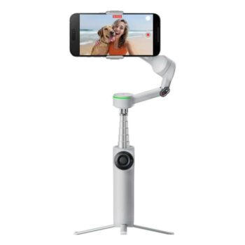 حامل هاتف القابل للطي مع مثبت الذكاء الاصطناعي فلو 2 برو من انستا 360، I04CINSABQBSG - رمادي - متاجر