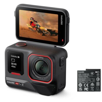 كاميرا الحركة ايس برو 2 المدعومة بالذكاء الاصطناعي من إنستا360 - أسود - متاجر