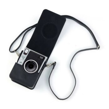حقيبة كاميرا إنستاكس ميني إيفو من الجلد  اي كيو- اسود - متاجر