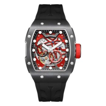 ساعة تورونادو رجالي 38.5 ملم سوار أسود T24302-XSBB أسود - متاجر