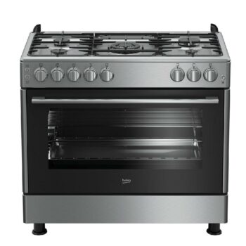 مجموعة بيكو من طباخ غاز 90×60 سم + ثلاجة بفريزر علوي 22.3 قدم مكعب + غسالة تحميل أمامي 10 كجم - متاجر