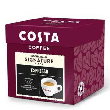 كبسولات قهوة اسبرسو لماكينة دولتشي غوستو من كوستا - 16 كبسولة - متاجر