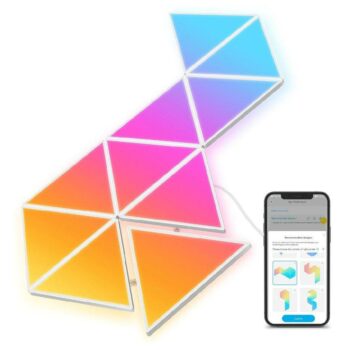 H6067 - متعدد الالوان  ،لوحات إضاءة بشكل مثلثات من جوفي  - 10 قطع - متاجر