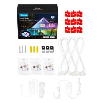 شريط إضاءة ليد فانتزي بيرمانينت للأماكن الخارجية، بطول 15م، H705B - متعدد الألوان - متاجر