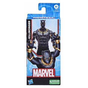 مجسم النمر الأسود (كيلمونجر) مقاس 6 بوصات من مارفل، F5097/F5130 - أسود - متاجر