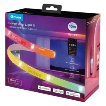 شريط إضاءة LED من جوفي واي فاي + بلوتوث، بطول 10 أمتار، H612C- متعدد الالوان - متاجر